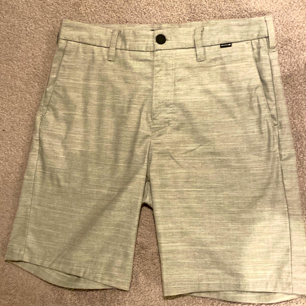 Men’s Grey Hurley Nike Dri Fit Shorts - W30 - Inseam 9 - Never Worn - Light Grey